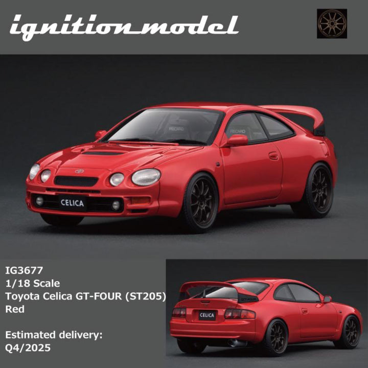[Preorder] Ignition Model 1:18 Toyota Celica GT-FOUR (ST205) Red IG3677