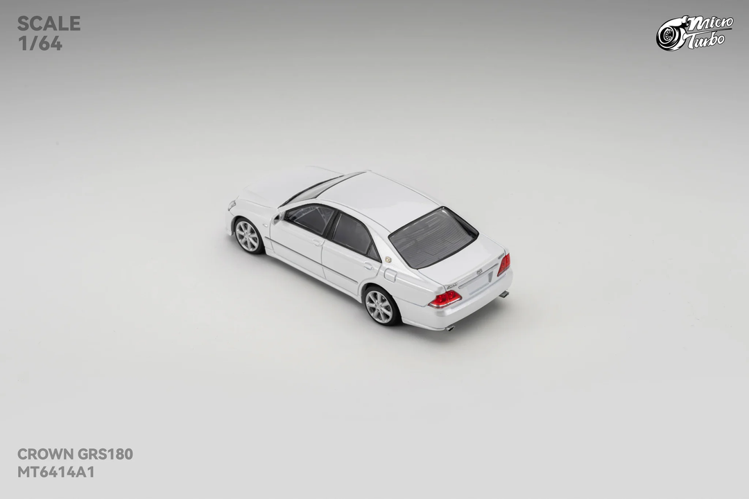 [Preorder] Microturbo 1:64 Custom Toyota Crown S184 - Metallic White MT6414A1