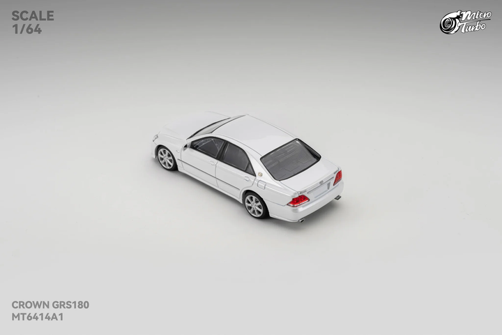 [Preorder] Microturbo 1:64 Custom Toyota Crown S184 - Metallic White MT6414A1