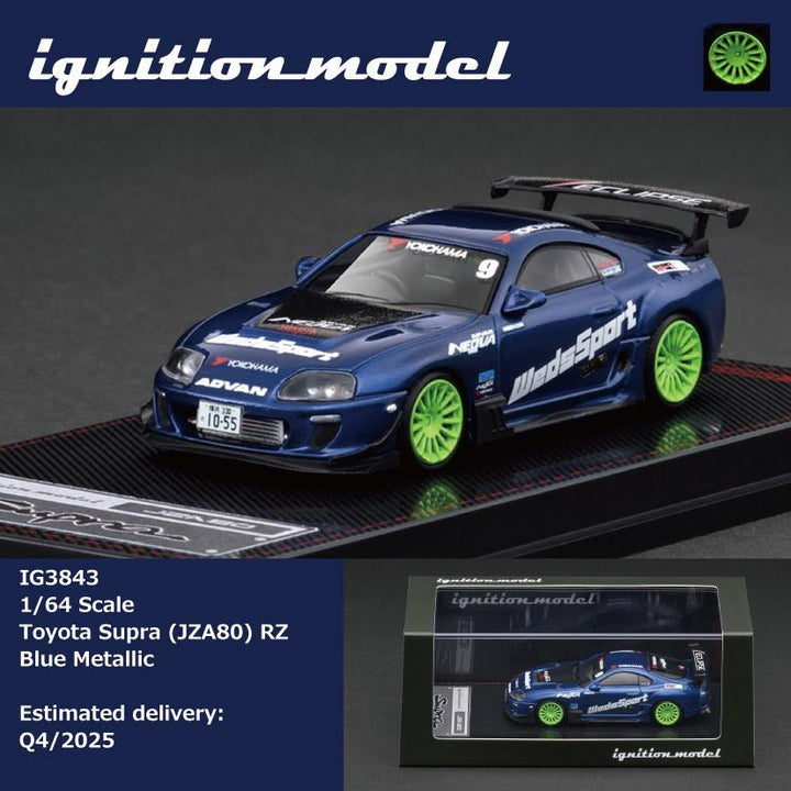 [Preorder] Ignition Model 1:64 Toyota Supra (JZA80) RZ Blue Metallic IG3843