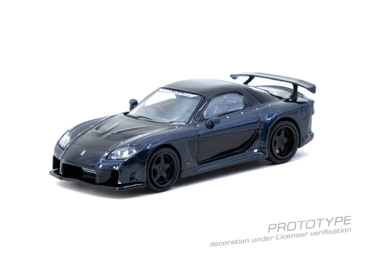 [Preorder] Tarmac Works 1:64 Mazda RX-7 VeilSide Fortune7 Dark Blue / Black T64G-075-DB