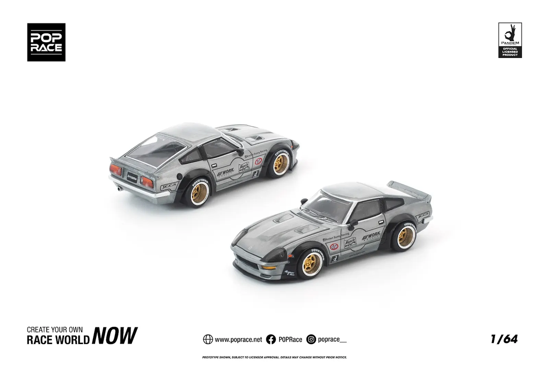 [Preorder] POPRACE 1:64 PANDEM 280ZX RAW METAL PR640410