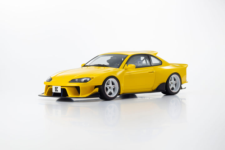[Preorder] Kyosho 1:18 Nissan Silvia S15 Khyzyl Saleem (Yellow) KSR18066Y