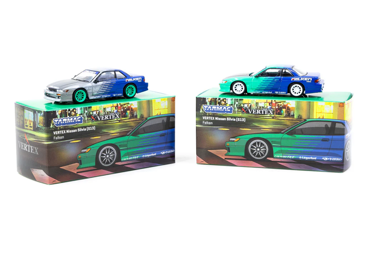 Tarmac Works 1:64 VERTEX Nissan Silvia (S13) Falken T64G-025-FA
