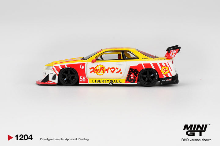 [Preorder] MINIGT 1:64 Nissan LB-ER34 Super Silhouette SKYLINE Suppaiman Okinawa MGT01204-BL