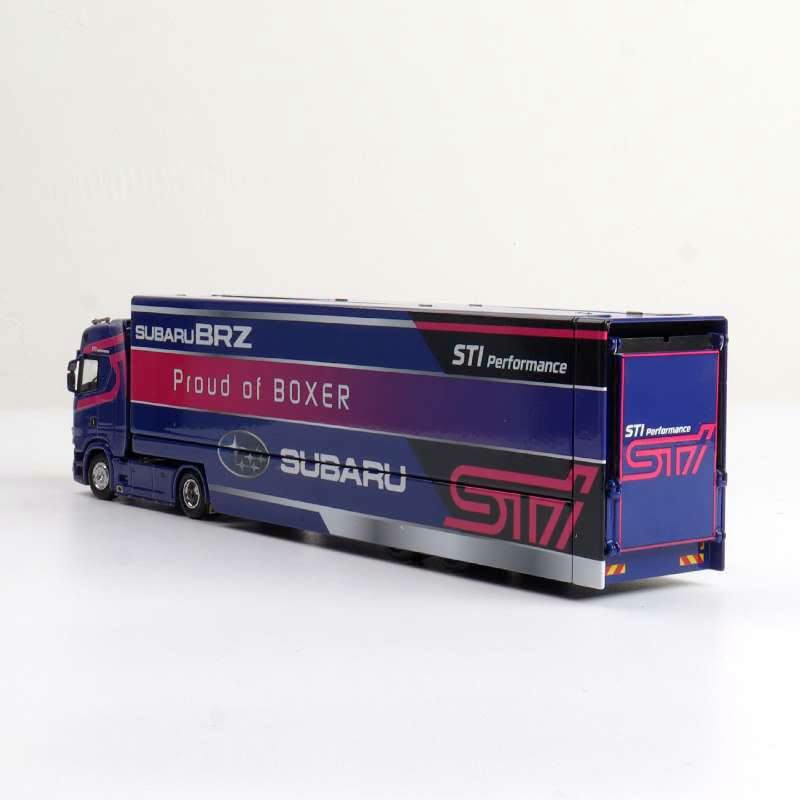 [Preorder] Kengfai &amp; MAXWELL 1:64 Scania S730 V8 Double-Deck Enclosed Wing-Body Transporter (2 Versions)