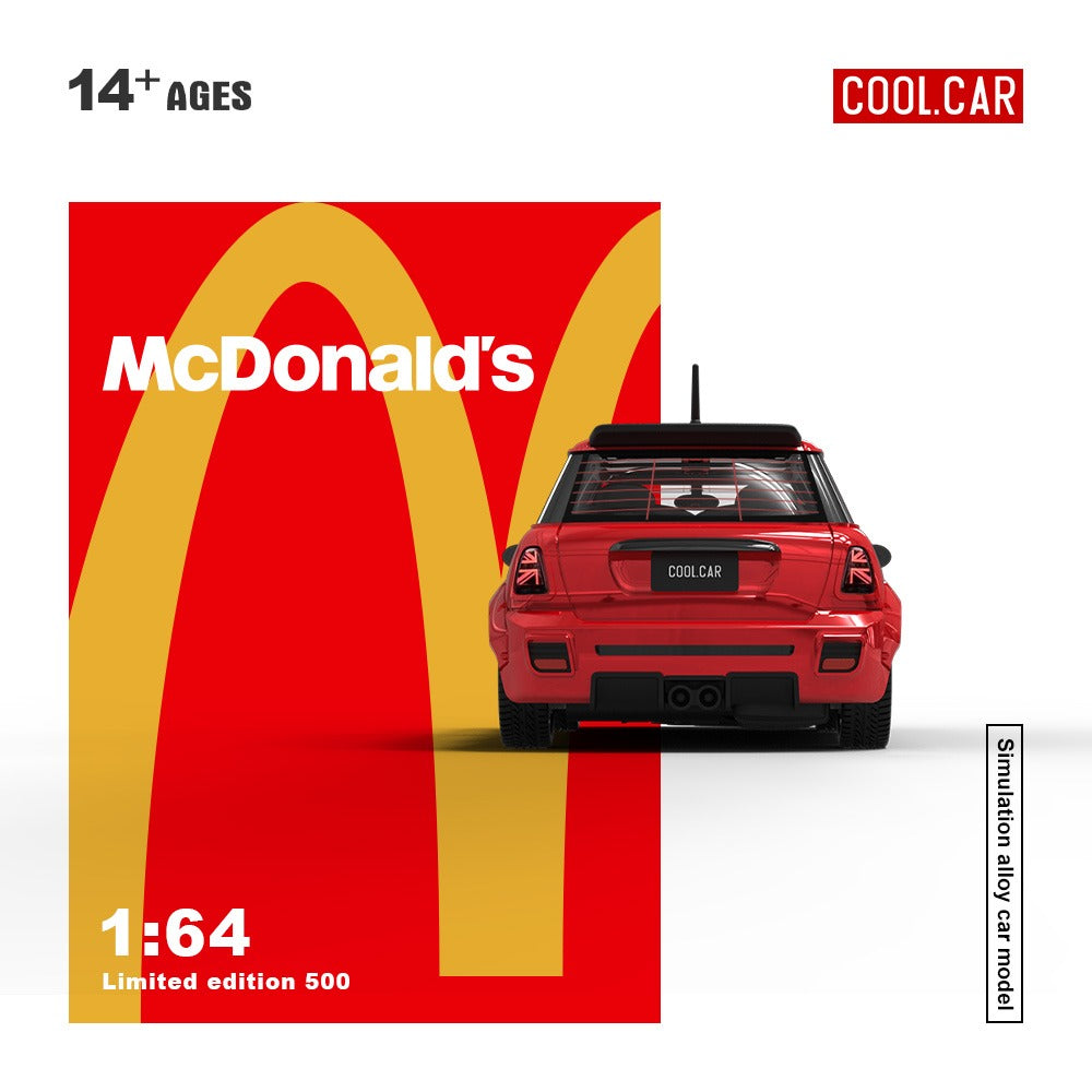 Cool Car 1:64 Mini Cooper with McDonald's Livery (2 Versions) CC643639/CC643639-1
