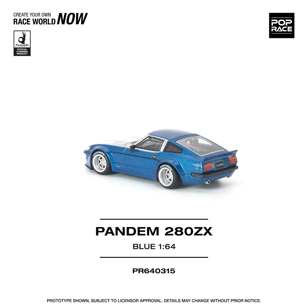 [Preorder] POPRACE 1:64 DATSUN PANDEM 280ZX BLUE PR640315