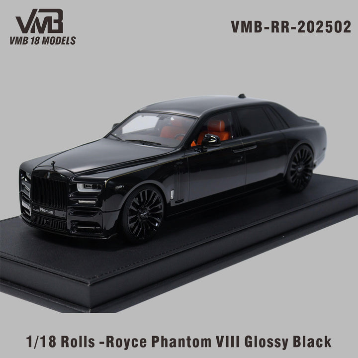 [Preorder] VMB 1:18 Rolls-Royce Phantom Vlll -  Black VMB-RR-202502