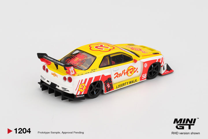 [Preorder] MINIGT 1:64 Nissan LB-ER34 Super Silhouette SKYLINE Suppaiman Okinawa MGT01204-BL