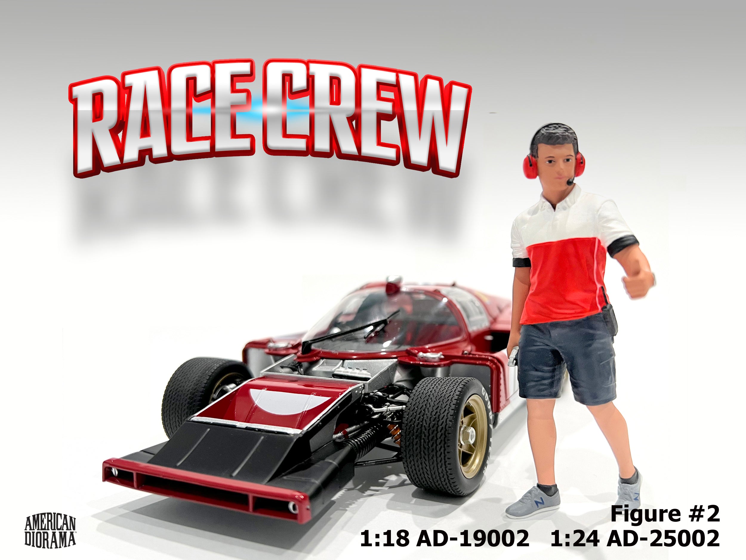 Preorder] American Diorama 1:18 Race Crew (6 Versions) – Horizon