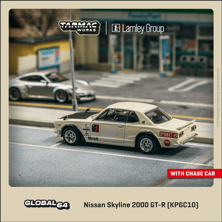 Tarmac Works 1:64 Nissan Skyline 2000 GT-R (KPGC10) White T64G-043-WH2