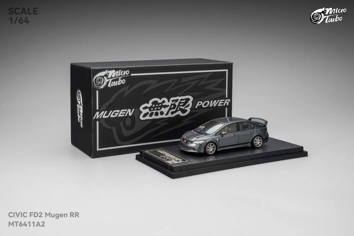 [Preorder] Microturbo 1:64 Custom FD2 MUGEN RR - Metallic Grey MT6411A2