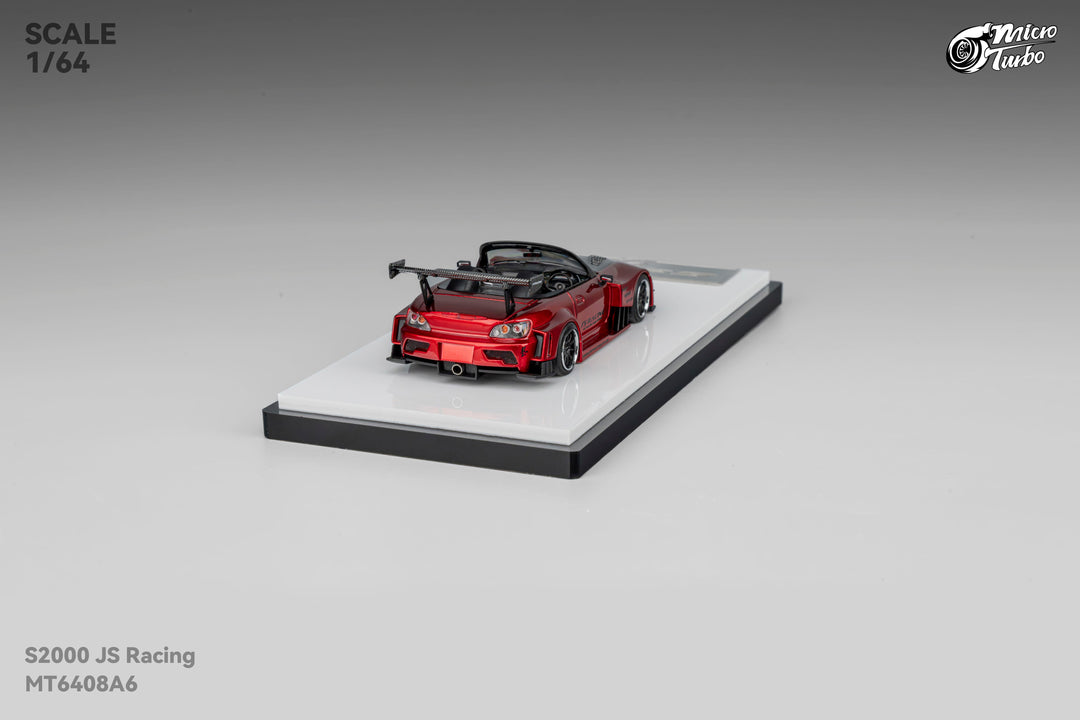 [Preorder] Microturbo 1:64 Custom Honda S2000 JS Racing Transparent Red MT6408A6
