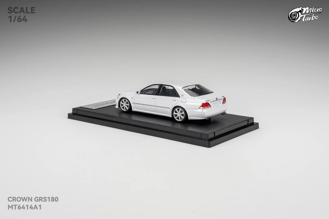 [Preorder] Microturbo 1:64 Custom Toyota Crown S184 - Metallic White MT6414A1