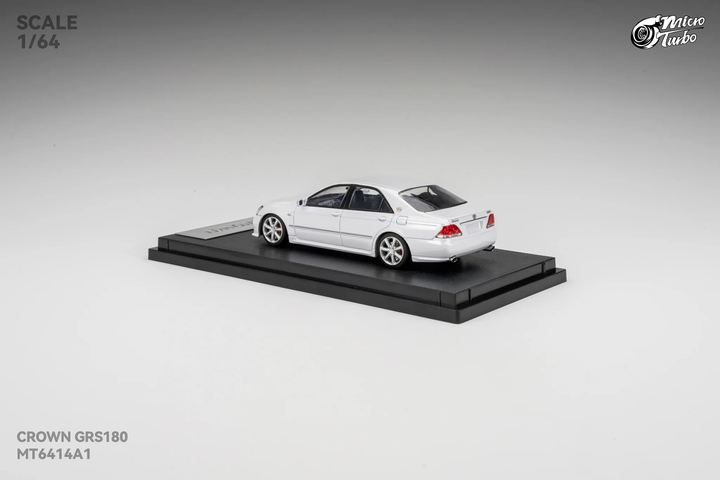 [Preorder] Microturbo 1:64 Custom Toyota Crown S184 - Metallic White MT6414A1