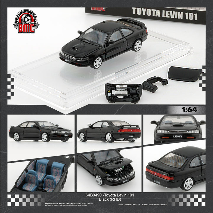 [Preorder] BM Creation 1:64 Toyota Levin 101 -Black 64B0490