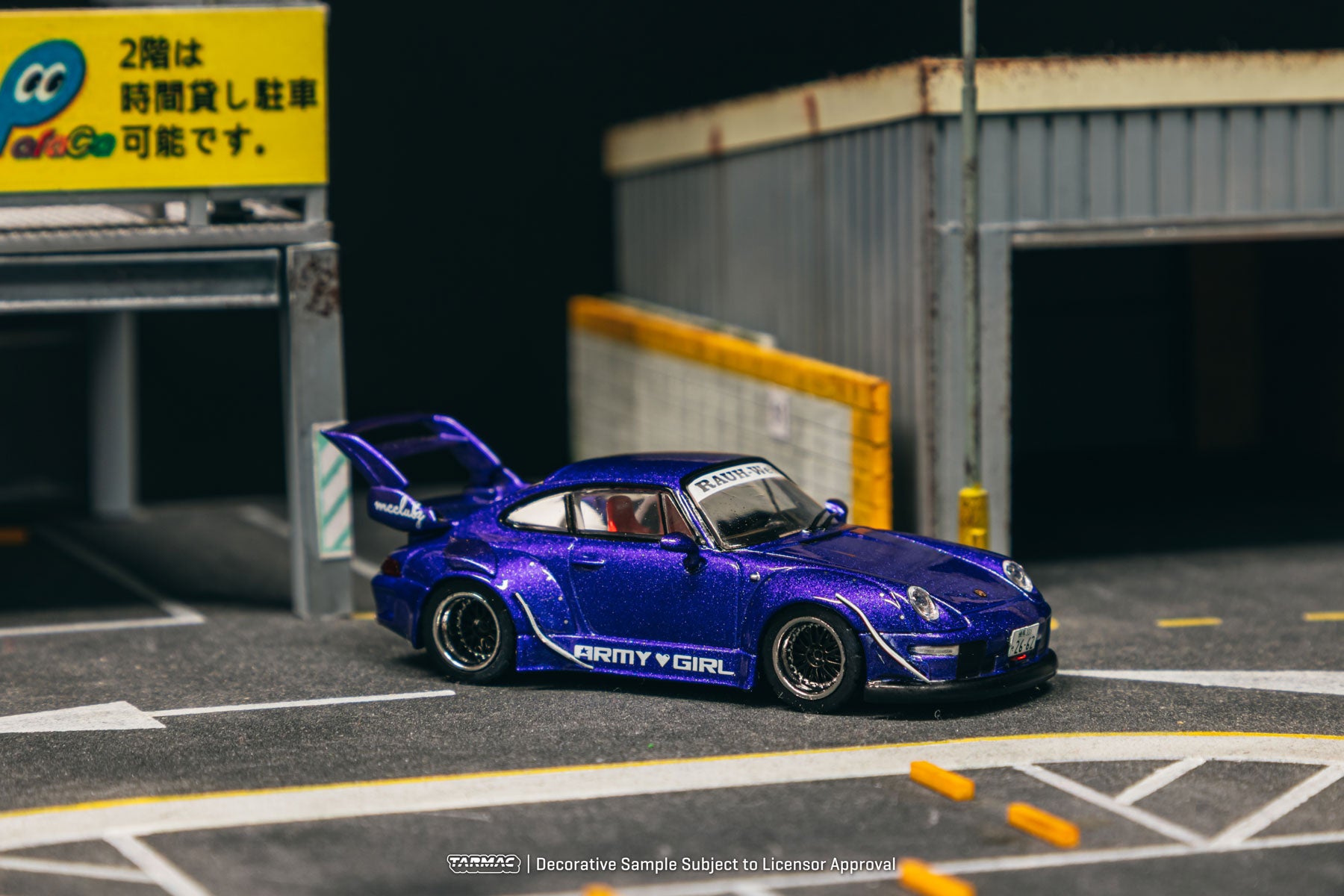 Tarmac Works 1:64 Porsche RWB 993 ARMY GIRL - Officially licensed