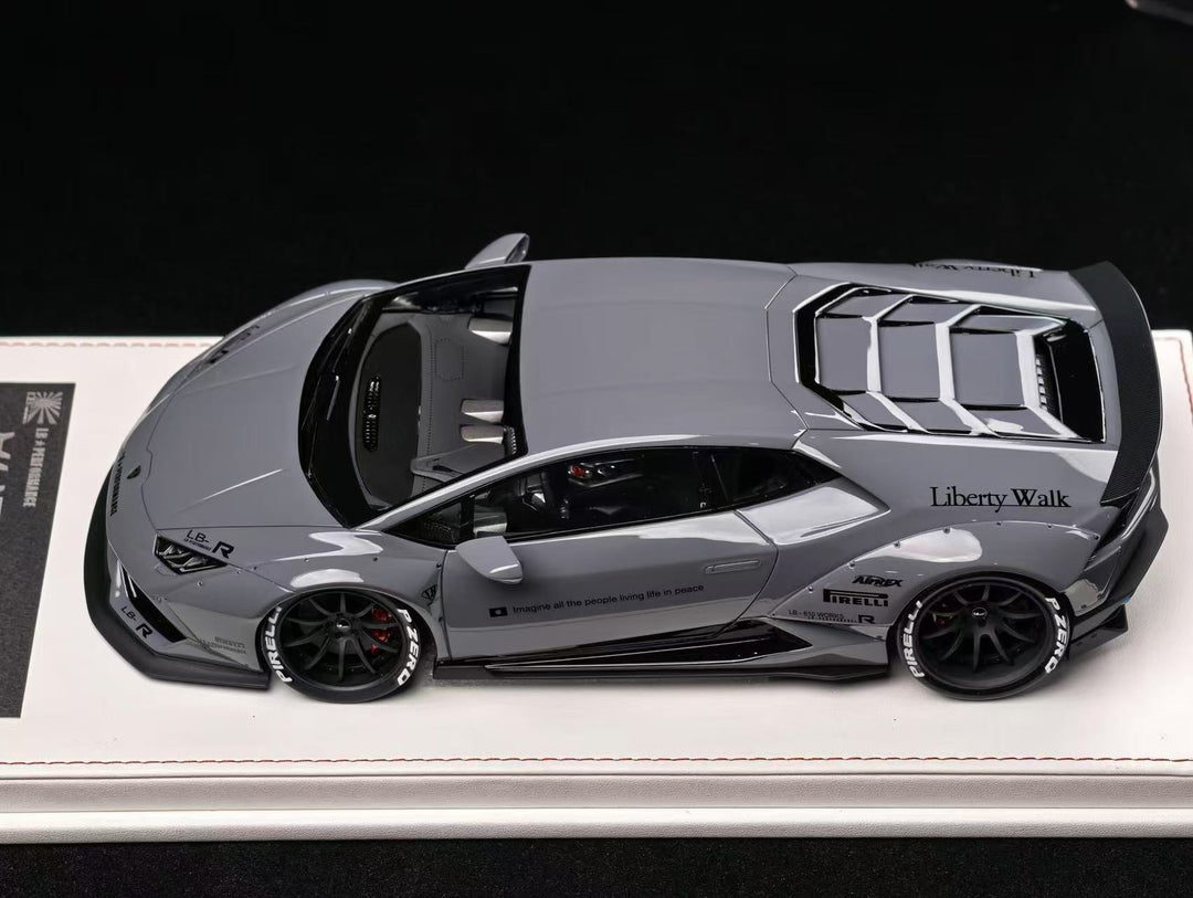 LB-PERFORMANCE 1:18 LIBERTY WALK Lamborghini Huracan LP610 Resin Cement Grey