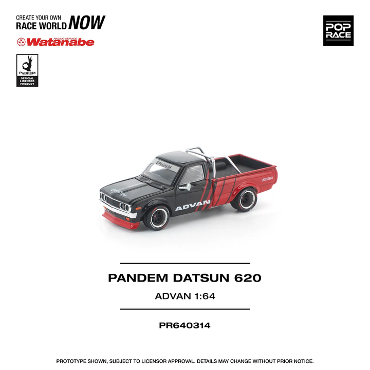 [Preorder] POPRACE 1:64 PANDEM DATSUN 620 ADVAN  PR640314