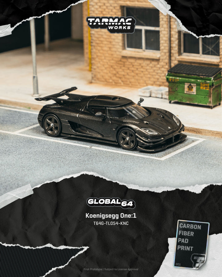 [Preorder] Tarmac Works 1:64 Koenigsegg One:1 KNC T64G-TL054-KNC