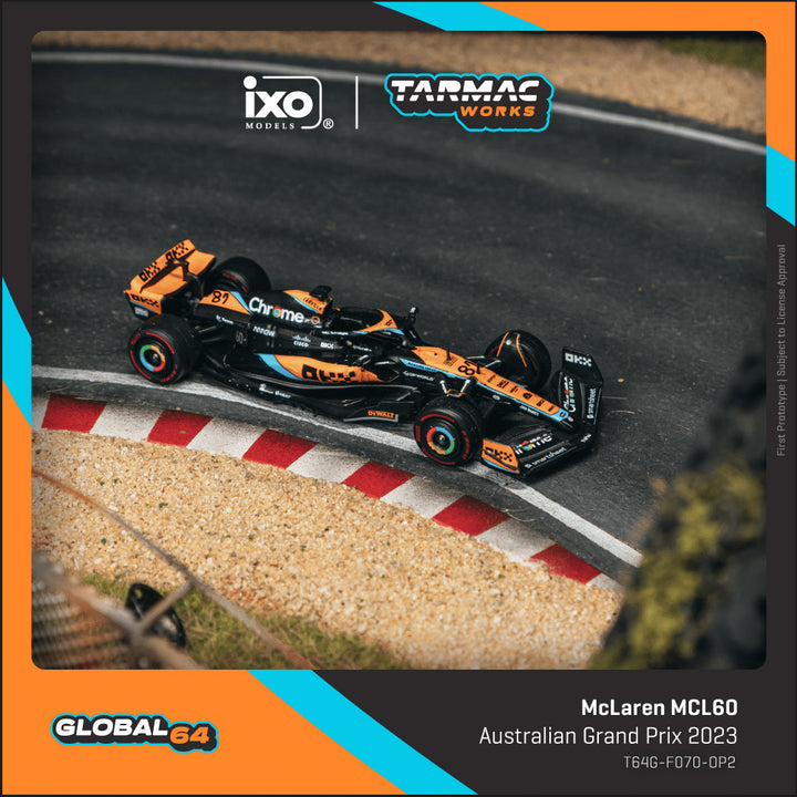 [Preorder] Tarmac Works 1:64 McLaren MCL60 Australian Grand Prix 2023 Oscar Piastri T64G-F070-OP2
