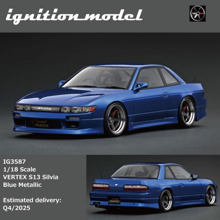 [Preorder] Ignition Model 1:18 VERTEX S13 Silvia Blue Metallic IG3587