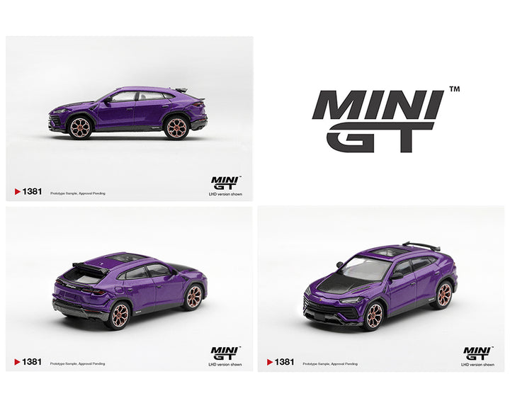 [Preorder] Mini GT 1:64 Lamborghini Urus Performante Viola Pasifae – Limited Edition MGT01381-BL