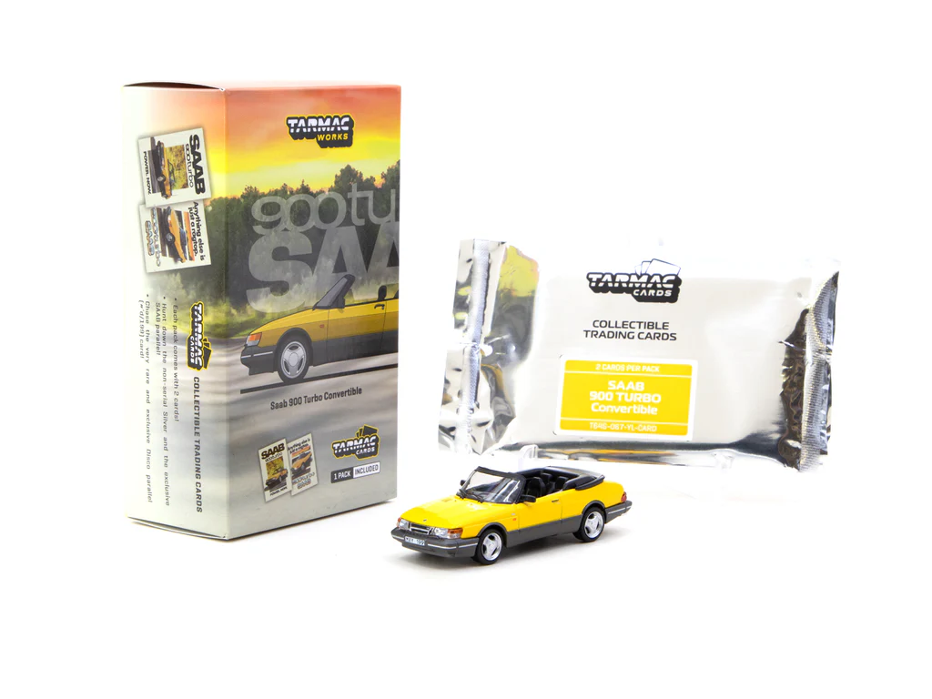 Tarmac Works 1:64 Saab 900 Turbo Convertible Yellow T64G-067-YE