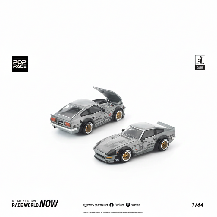 [Preorder] POPRACE 1:64 PANDEM 280ZX RAW METAL PR640410