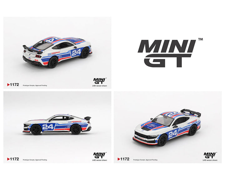 [Preorder] Mini GT 1:64 Ford Mustang Dark Horse #24 Ford Performance Racing School MGT01172-BL