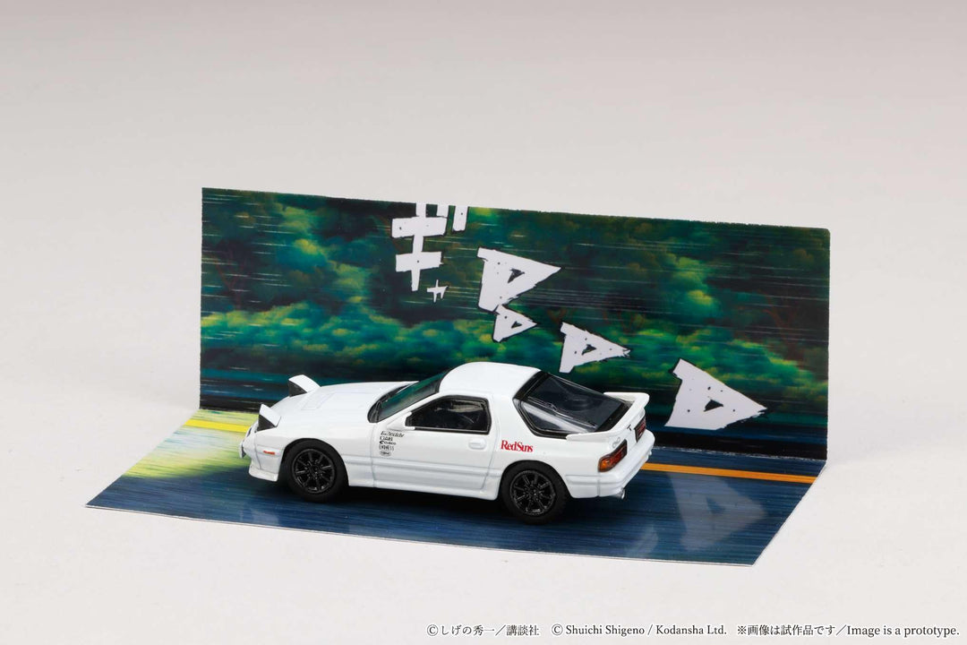 [Preorder] Hobby Japan 1:64 MAZDA RX-7 (FC3S) RedSuns / Initial D  Ryosuke Takahashi VS Kyoichi Sudou HJDMD003B