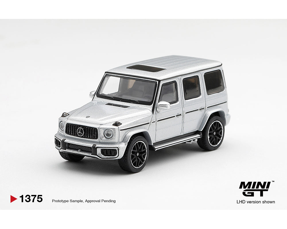 [Preorder] Mini GT 1:64 Mercedes-AMG G 63 Silver Metallic – Limited Edition MGT01375-BL