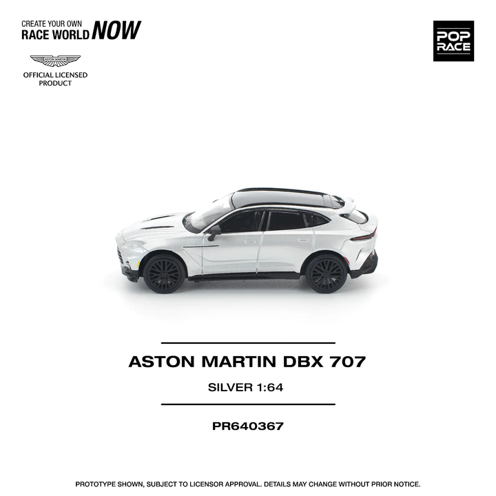 [Preorder] POPRACE 1:64 ASTON MARTIN DBX 707 SILVER PR640367