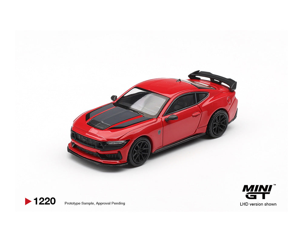 Preorder] Mini GT 1:64 Ford Mustang Dark Horse – Race Red MGT01220