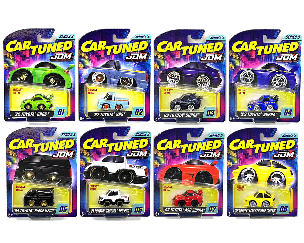 CarTuned 1:64 Premier Series 3 JDM Tuners Toyota Assort of 8 558675-XX2