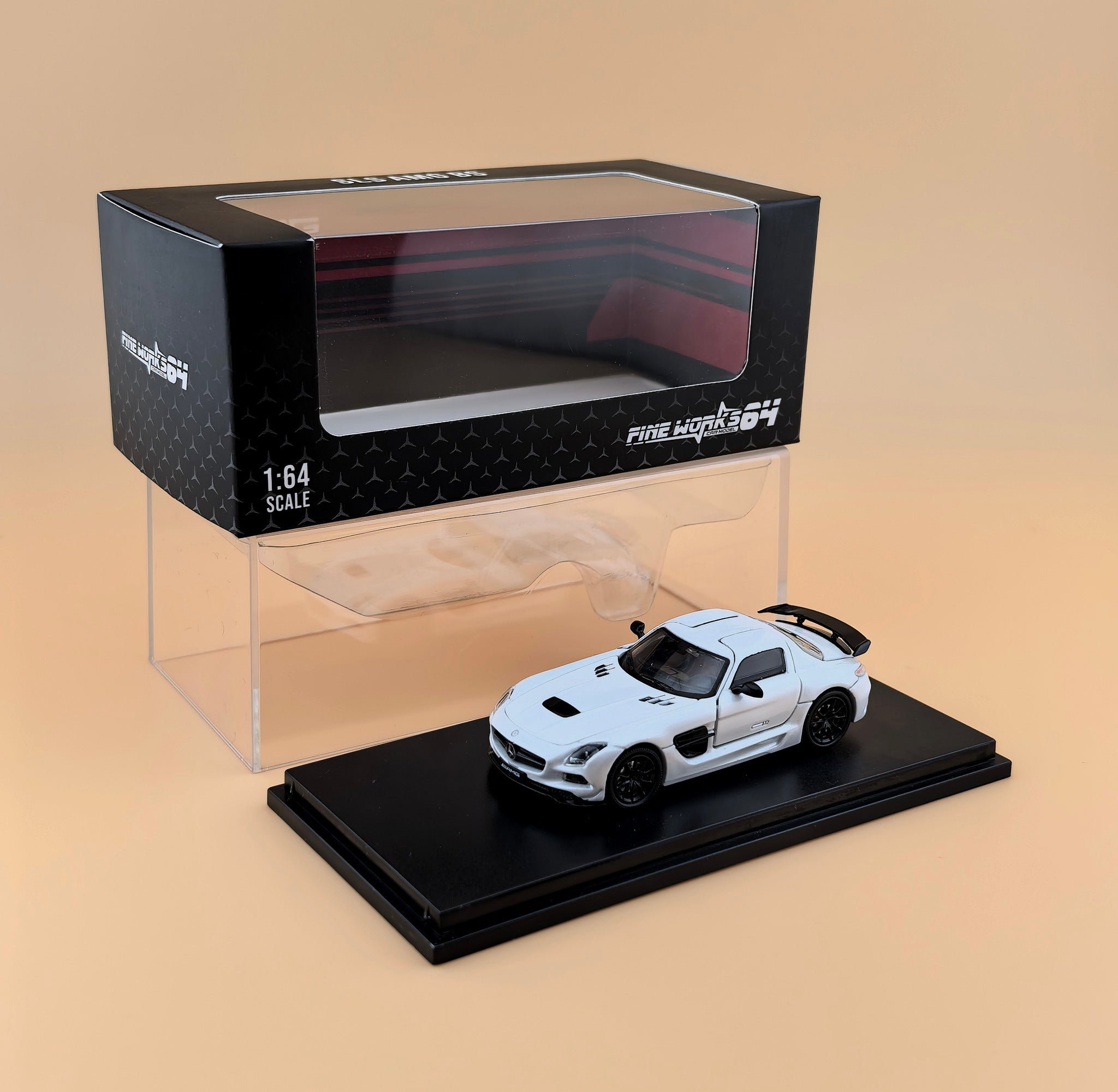 Fine works64 1:64 Mercedes Benz SLS AMG BS Pearl White – Horizon
