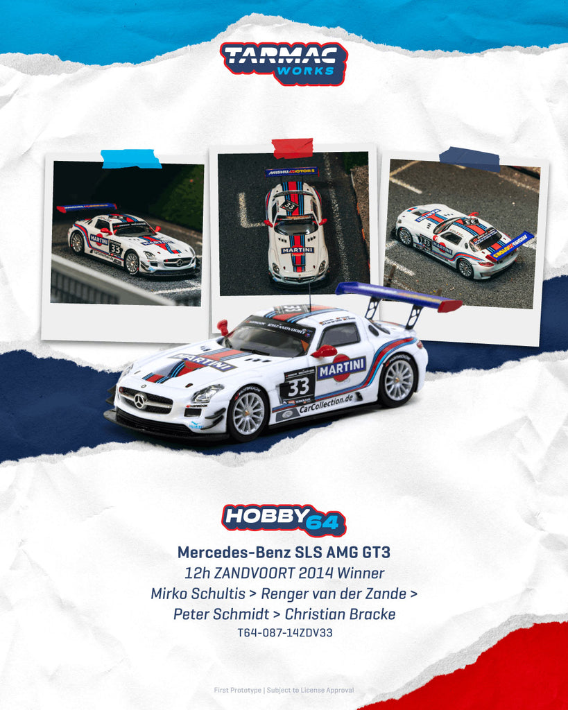 Preorder] Tarmac Works 1:64 Mercedes-Benz SLS AMG GT3 T64-087