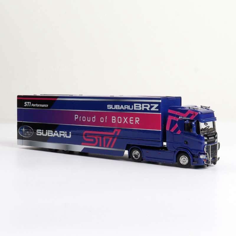[Preorder] Kengfai &amp; MAXWELL 1:64 Scania S730 V8 Double-Deck Enclosed Wing-Body Transporter (2 Versions)