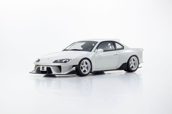 [Preorder] Kyosho 1:18 Nissan Silvia S15 Khyzyl Saleem (White) KSR18066W