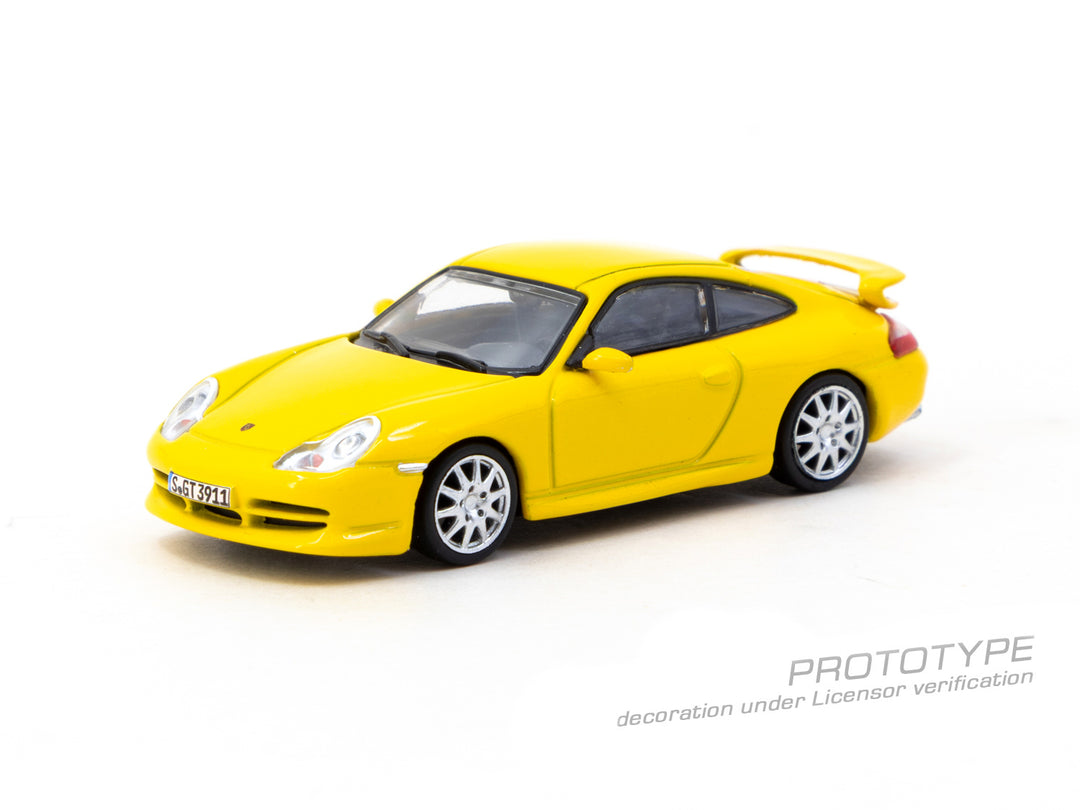 Porsche 911 (996) GT3 Jaune 1/43 - Spark Édition Limitée 2024 - Sous Vitrine