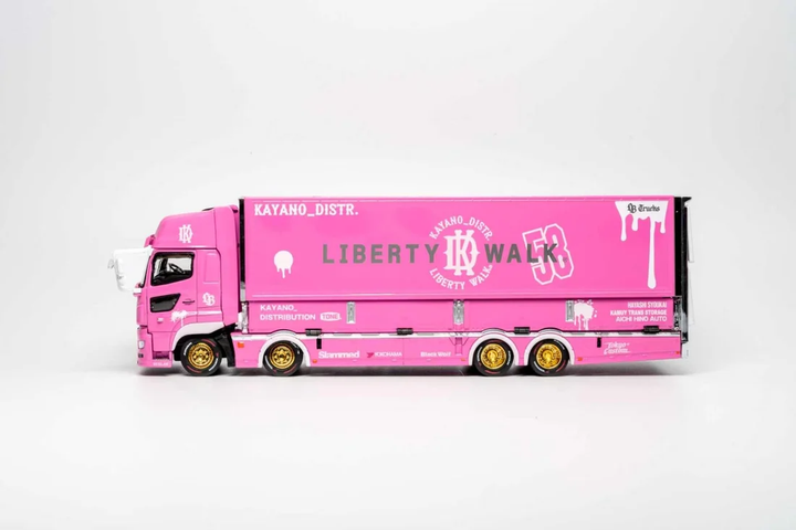 GCD 1:64 HINO 700 LB PINK - KAYANO DIST EDITION KS-093-738