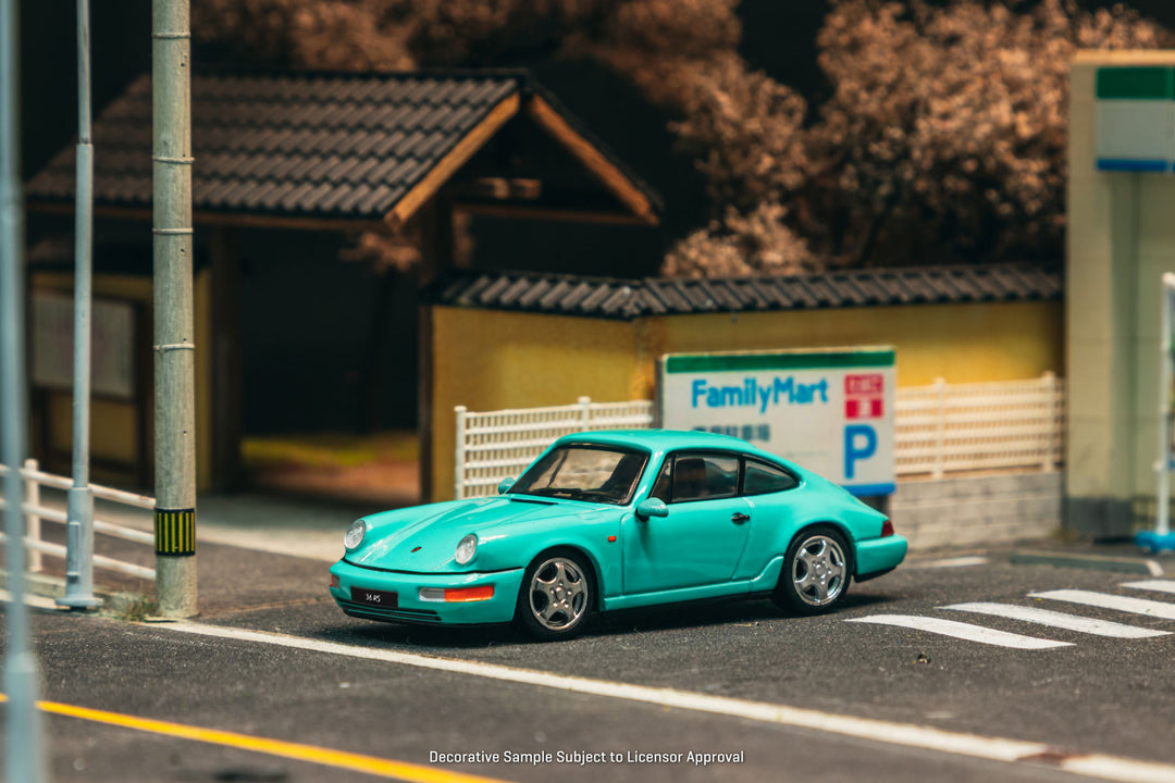 [Preorder] Tarmac Works 1:64 Porsche 911 Carrera RS (964) Mint Green T64S-017-MG