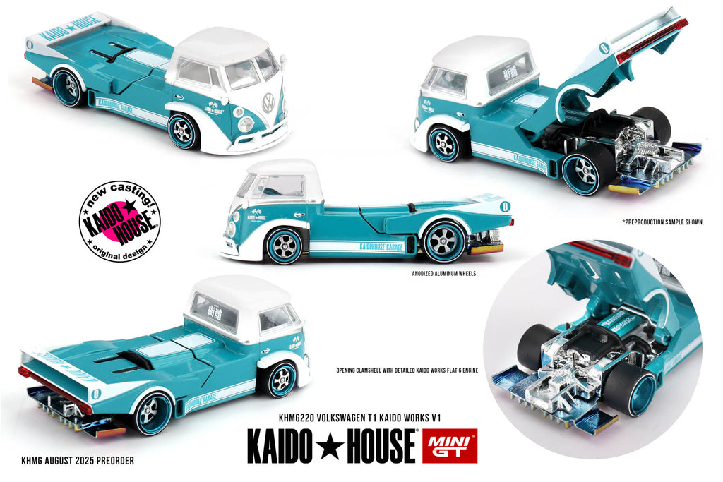 ミニGT 街道ハウス ブラジル KAIDO HOUSE BRAZIL Preorder] Kaido House x Mini GT 1:64 Volkswagen T1 KAIDO WORKS V1