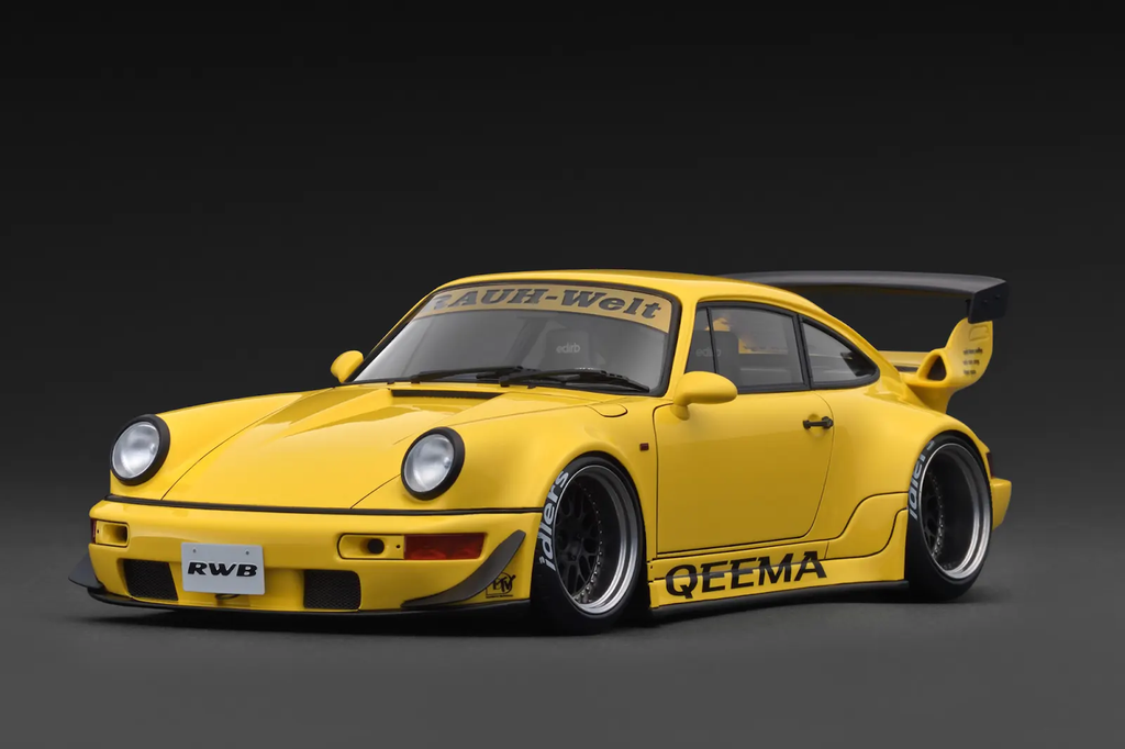 Preorder] Ignition Model 1:18 Porsche RWB 964 Yellow IG3949