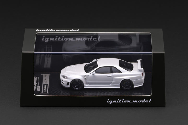 [Preorder] Ignition Model 1:64 Nissan Skyline GT-R (BNR34) NISMO customized White IG4175
