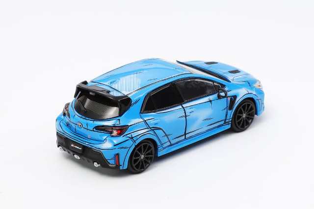 GCD 1:64 TOYOTA GR COROLLA MANGA BLUE VERSION KS-041-555
