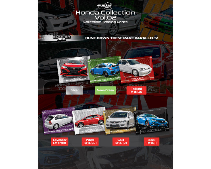 [Preorder] Tarmac Cards Honda Collection Vol. 2 Trading Cards – Limited Edition TC-HONC-B02
