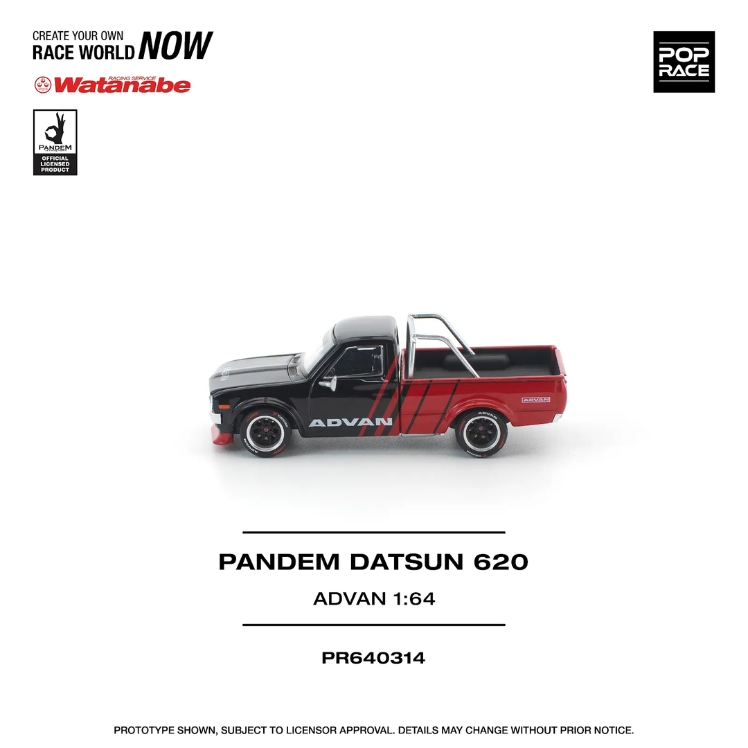 [Preorder] POPRACE 1:64 PANDEM DATSUN 620 ADVAN  PR640314