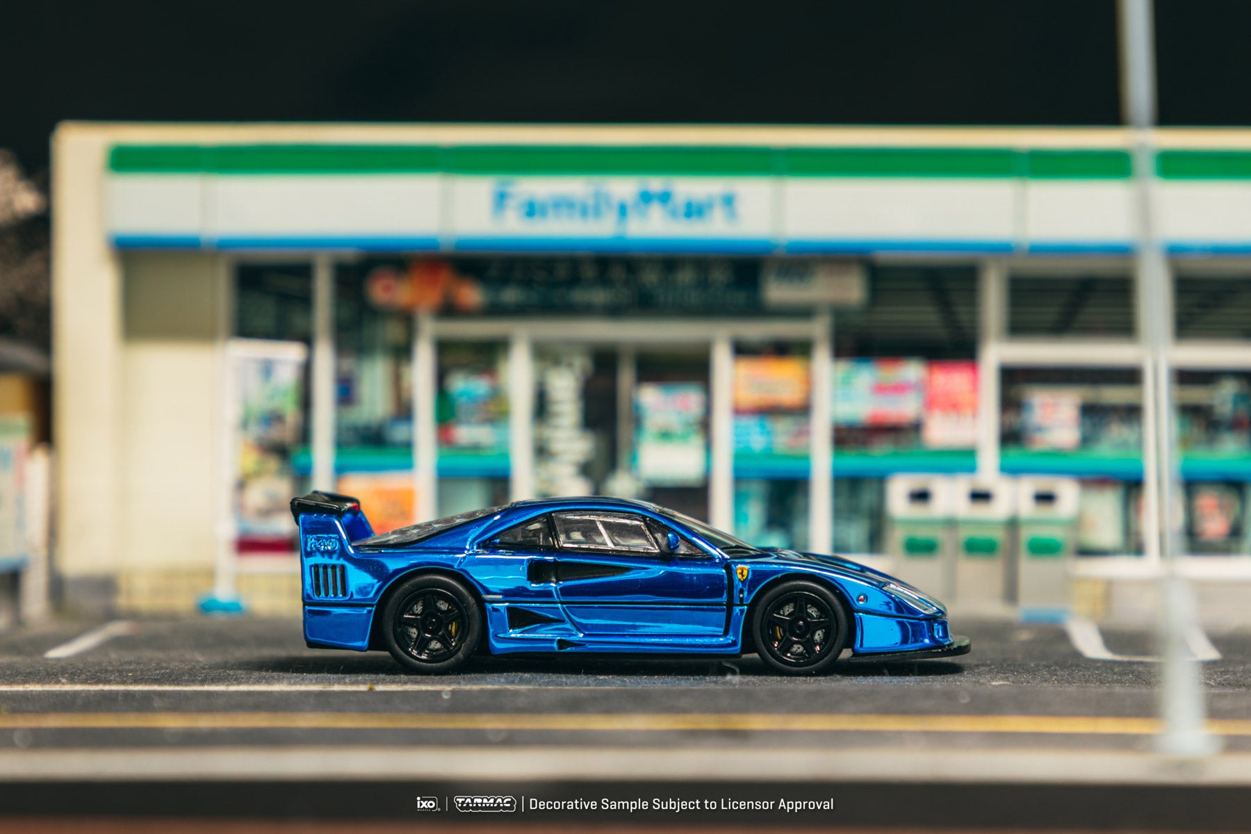 Preorder] Tarmac Works 1:64 Ferrari F40 LM Chrome Blue T64-075-BC
